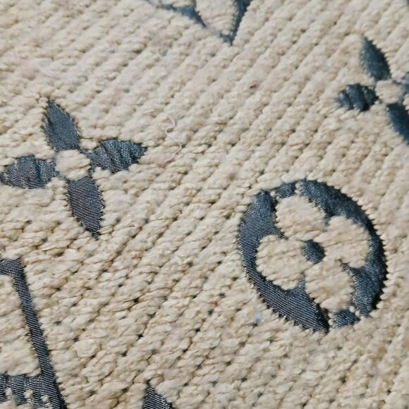 LOUIS VUITTON LV Monogram Beige/Tan & Gray Shine Scarf - Picture 11 of 14